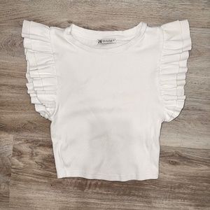 Zara basic top white